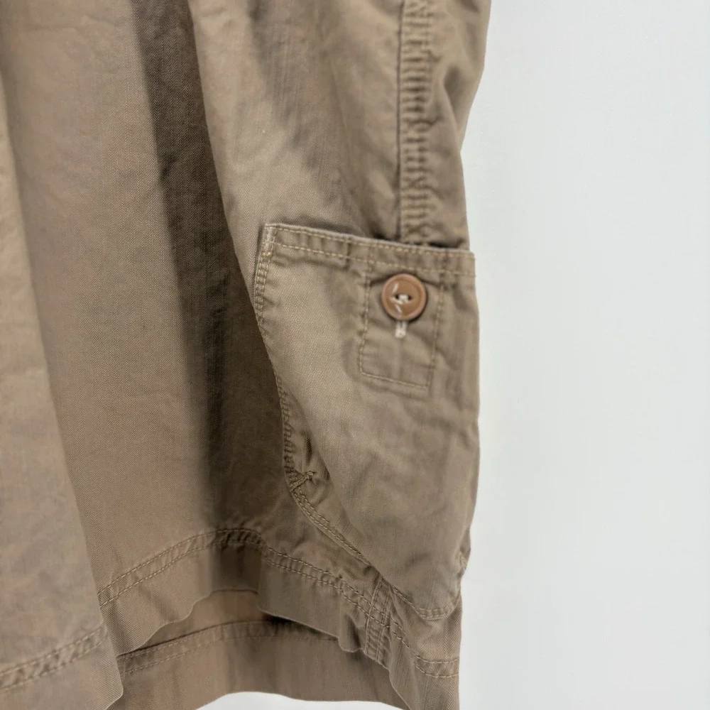 Levi Tab Women's Cargo Shorts Beige‎ Size 20 Large Buttons
